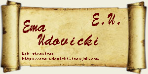 Ema Udovički vizit kartica
